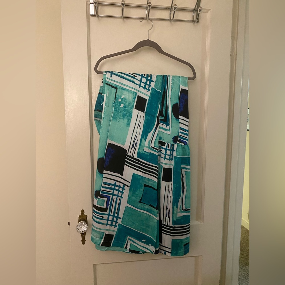 Abstract Print Long Skirt - BNWT
